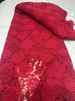 Tissu en dentelle guipure/cupion/cordon 100 % polyester de haute qualité, écologique, pour robes de mariée et décorations de fête - Vente directe d'usine