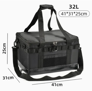 Borsa da Picnic Pieghevole con Divisori, Contenitore Portatile per Attrezzi da Esterno e Multi-Tasca per Utensili da Campeggio per Gite - Product Image 2
