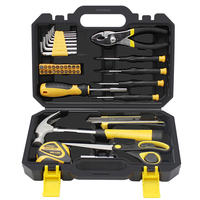 168 outils clés à douille, Kit d'outils à main tournevis à main ménager général avec boîte à outils en plastique étui de rangement/