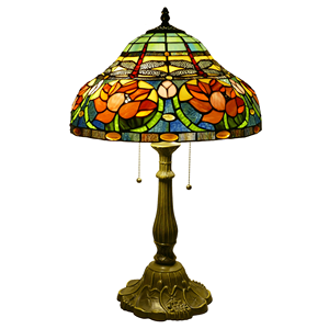 <span class=keywords><strong>Lampe</strong></span> de table de 16 pouces, <span class=keywords><strong>lampe</strong></span> de salon et de chambre à coucher de style rétro américain, <span class=keywords><strong>lampe</strong></span> de bureau en verre coloré luxueuse pour villa et hôtel - Product Image 3