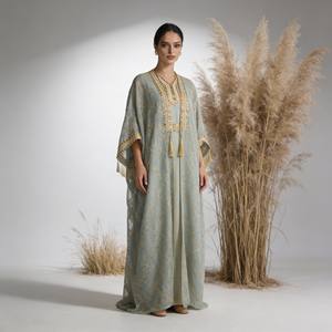 Nouvelle Abaya de Luxe Élégante en Polyester Brodé pour Femmes Musulmanes – Personnalisation OEM et Vente en Gros - Product Image 1