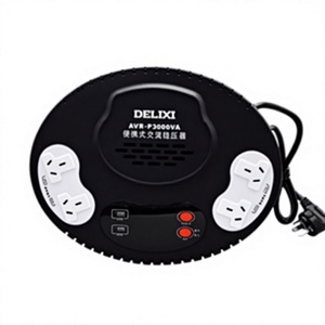 Régulateur de tension automatique monophasé portable AVR-P1500VA, entrée 140-260V, sortie 220V 8%, 1500VA AC 50/60Hz LED - Product Image 3