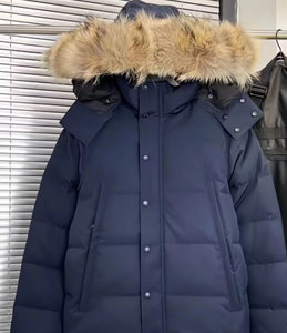 Parka Invernale da Uomo in Stile Classico, Alta Qualità, Caldo, Antivento, con Vera Pelliccia di Coyote, Imbottito in Piuma d'Oca - Product Image 3