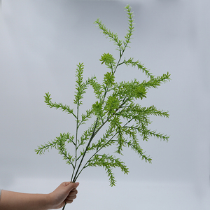 Branche de plante artificielle verte d'extérieur, décoration en plastique, style nordique du Nouvel An, forêt artificielle, asparagus, <span class=keywords><strong>romarin</strong></span> - Product Image 6