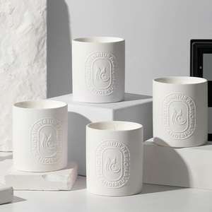Bougie parfumée personnalisée en relief à bulles, récipients en ciment, conteneur en béton, bougie d'aromathérapie - Product Image 2