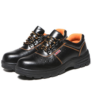 Comfortable Breathable Mid Cut <strong>Work</strong> Safety Shoes Steel Toe Design Anti-Smash Anti-Puncture New Leather for Summer Road <strong>Mate</strong> - Product Image 2