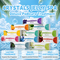 Kit de Pédicure 4 Étapes Détoxifiant à la Gelée Chaude Orange – Ensemble de Soins des Pieds de Luxe pour Salons de Manucure – Fournitures ODM Personnalisables