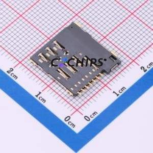 SIM203-TZ7P SIM Card Connector SMD Connector Self-Return Type Micro SIM Card Card Holder With Card Detection - Product Image 2