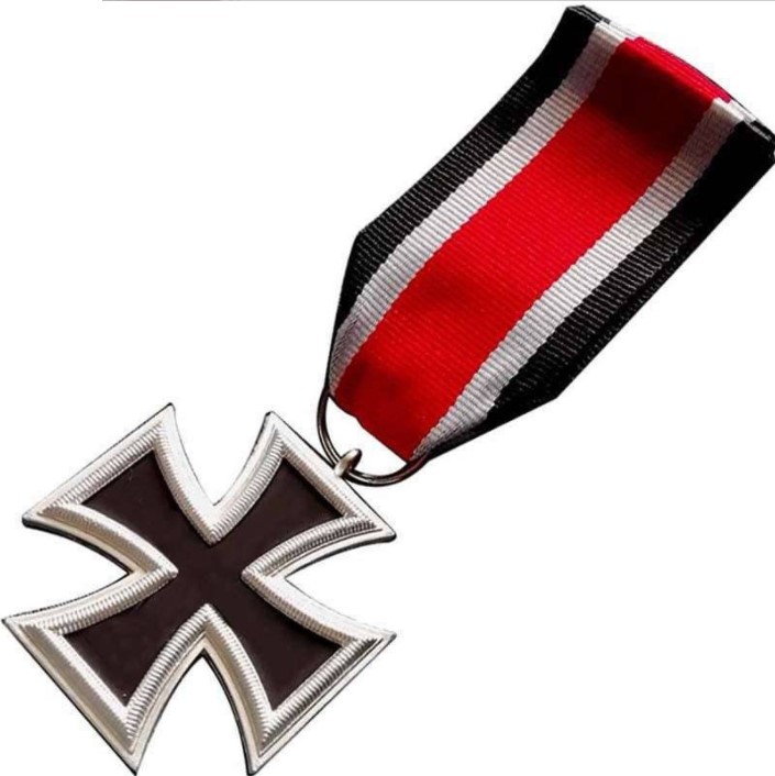 Médaille allemande de la croix de fer, vente en gros, nouvelle médaille allemande de la croix de fer de deuxième classe de la guerre de prusse, médaille allemande de la croix de fer