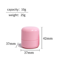 10g contenants de baume à lèvres emballage cosmétique sérigraphie personnalisé solide fard à joues bâton vide rose rond baume à lèvres tube bouteille
