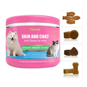 Compléments Nutritionnels à Croquer <span class=keywords><strong>pour</strong></span> Animaux : Soin Anti-Chute <span class=keywords><strong>de</strong></span> <span class=keywords><strong>Poil</strong></span>, Beauté et Santé <span class=keywords><strong>de</strong></span> la Peau et du Pelage – Friandises Tendres <span class=keywords><strong>pour</strong></span> Animaux - Product Image 5