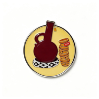 Badge adhésif moderne ZHPINS personnalisé, motif avion en métal 3M, impression sérigraphique, émail souple, forme personnalisée