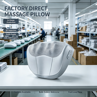 Coussin de massage électrique vibrant Zhipin Shiatsu pour le cou et le dos, avec chaleur, contrôle de la minuterie, idéal pour les voyages
