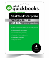 QuickBooks Desktop Enterprise 2024 pour Windows, licence à vie
