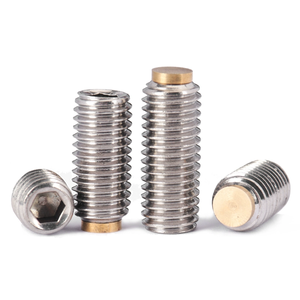 Produit phare : Vis de réglage à poussoir à ressort hexagonale en acier inoxydable, plastique et laiton, avec <span class=keywords><strong>embout</strong></span> en laiton, personnalisable - Product Image 3