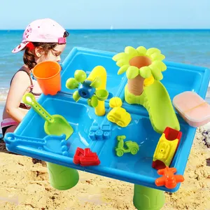 โต๊ะทรายเด็กสำหรับเล่นในร่ม,โต๊ะน้ำชายในน้ำสำหรับฤดูร้อนเด็กหัดเดินกิจกรรมกลางแจ้งขายส่ง