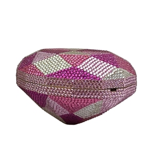 Women Luxury 3D Diamond Rhinestone Evening Bag Dazzling Crystal Clutch <b>Purse</b> <b>Cute</b> Handbag for Dates Christmas Party - Product Image 2