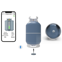EPTTECH LPG2412-BT Accesorios para Autocaravanas, Sensor Ultrasónico de Nivel de Combustible, Indicador Inalámbrico Magnético de Nivel de Gas para Tanque de GLP