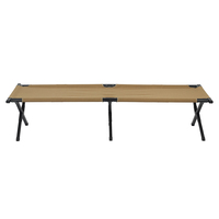 Lit de camping pliable pour adultes, léger, robuste, de haute qualité, moderne, en métal, pour l'extérieur, pour une personne, pour pique-nique