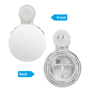 Soporte de Pared para el Sistema <span class=keywords><strong>WiFi</strong></span> <span class=keywords><strong>Google</strong></span> Mesh 2020, Soporte de Plástico Resistente de Color Blanco con Enchufe Estadounidense, Paquete de 2 - Product Image 3
