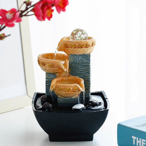 Decoración dinero viene fuente <span class=keywords><strong>de</strong></span> agua decoración <span class=keywords><strong>de</strong></span> jardín al aire libre Feng Shui cascada jardín adornos Casacade Asia Oriental resina - Product Image 2