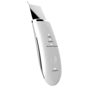 Nuova ricarica Wireless a ultrasuoni spatola per la cura della pelle Scrubber per la pulizia profonda del viso
