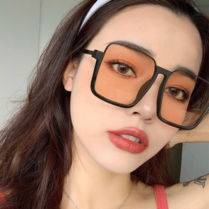 Gafas De Sol con bloqueo De luz azul para mujer, lentes De Sol De lujo con bloqueo De luz azul, De tamaño grande, <span class=keywords><strong>Retro</strong></span>, cuadradas, De medio marco - Product Image 1