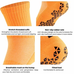 Biểu Tượng Tùy Chỉnh Jacquard Đệm Phòng Tập Thể Dục Vớ Thể Thao Người Đàn Ông Của Chống Trượt Grip Dệt Kim Bông Bóng Rổ Bóng Đá Vớ Mồ Hôi Thấm In - Product Image 6