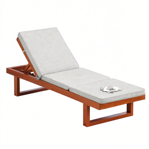 Sdraio prendisole resistente 190x60 cm con copertura rimovibile con cerniera e cinghie, imbottitura in schiuma, materiale in poliestere - Product Image 1