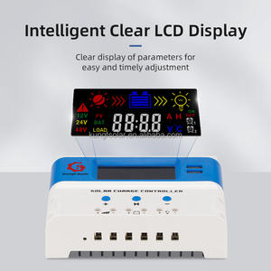 Controlador <span class=keywords><strong>de</strong></span> Carga Solar PWM Duradero <span class=keywords><strong>de</strong></span> 50A 60A con Pantalla LCD, <span class=keywords><strong>Regulador</strong></span> Automático <span class=keywords><strong>de</strong></span> 12V/24V, Doble USB, Potencia Máxima <span class=keywords><strong>de</strong></span> PV <span class=keywords><strong>de</strong></span> 1560W - Product Image 5