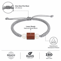 Cordon tressé en polyester gris cendre, résistant à la transpiration, personnalisable au laser, pour événements ethniques, conforme REACH RoHS, pour connexion instantanée