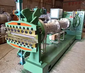 Easy operation pin barrel cold feed extruder used for tire tread