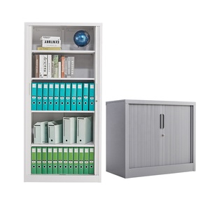 Armadio in Acciaio con Ante a Tamburo, Armadietto Metallico Chiudibile a Chiave per Archiviazione, per Ufficio, Scuola e Ospedale - Product Image 3