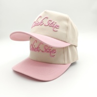 Gorra de béisbol unisex de 5 paneles personalizada al por mayor, bordada, de tela de rizo/popelín/oxford/dobby, ajustable, deportiva, con diseño de frutas.