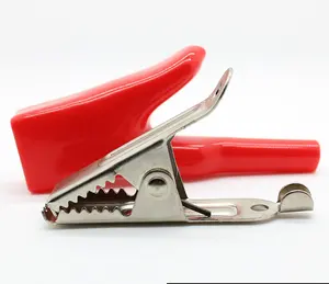 Full jacketed wide mouth clamp with thick type Large stretch fish mouth battery terminal Big thumb alligator clips