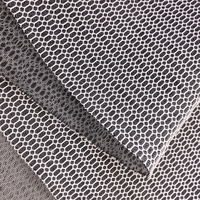 Tissu en maille hexagonale tricotée simple face 7D 100% polyester, respirant, résistant à l'abrasion, écologique, séchage rapide, pour la maison et les filles