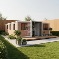 Conteneur habitable extensible personnalisé 20 pieds 40 pieds, maison préfabriquée 3 chambres, structure en acier, design moderne, insonorisée, étanche, solaire