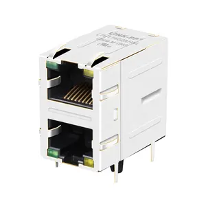 71F-1202GYDZ2NL 2*1 Port RJ 45 Ethernet RJ45 soketli konnektör