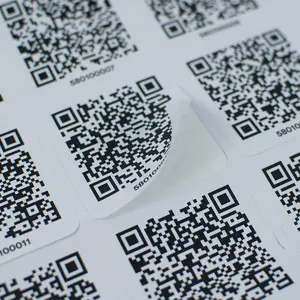 Einfacher QR-Code-Aufkleber wasserdicht und stark klebend für kleine Unternehmen