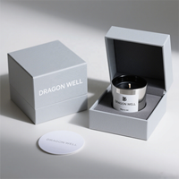 Flacon de parfum en verre personnalisé de 30ml avec bouchon magnétique finition mate emballage portable avec logo de boîte pour vaporisateurs d'échantillonnage
