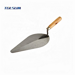 Truelle de maçonnerie en acier au carbone industriel à prix avantageux, à manche en <span class=keywords><strong>bois</strong></span>, à pointe carrée, à coins arrondis, de 5 à 9 pouces - Product Image 2