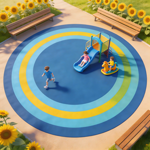 Gránulos de caucho EPDM virgen premium antideslizantes de larga duración para superficies de pista de atletismo al aire libre y pisos de jardín de infantes - Product Image 1