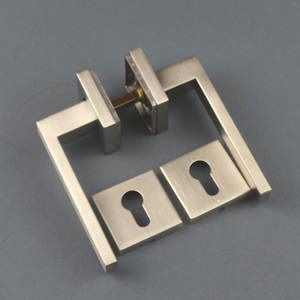 Cerradura de Puerta para Oficina y Hogar, Diseño Cuadrado, Juego de Cerradura de Puerta de Acero Inoxidable - Product Image 5