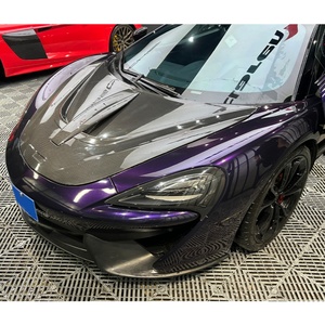 OUER Black Bolt-On Carbon Fiber <b>Engine</b> <b>Hood</b> New Condition Fit for 2015-2019 540/570/600LT Novitec Style - Product Image 5