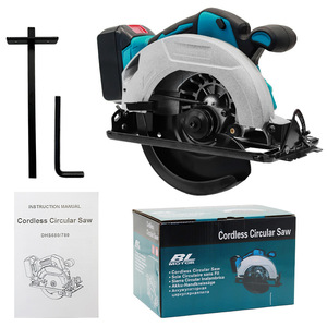 Scie circulaire électrique sans fil Km 13000 tr/min, outil de travail du bois sans balais alimenté par batterie - Product Image 2