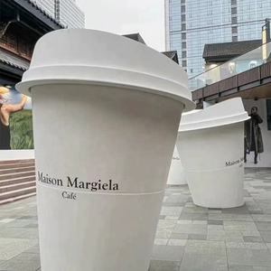 Escultura de taza de té de la leche gigante de resina personalizada 1,5 M boba burbuja de fibra de vidrio taza de té de la leche escultura de fibra de vidrio para la decoración de la tienda - Product Image 3