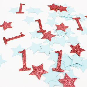 Décoration de <span class=keywords><strong>table</strong></span> pour le 1er <span class=keywords><strong>anniversaire</strong></span>, confettis « Twinkle Twinkle Little Star », premier <span class=keywords><strong>anniversaire</strong></span> de bébé garçon, numéro <span class=keywords><strong>1</strong></span>, lettre double face - Product Image 2