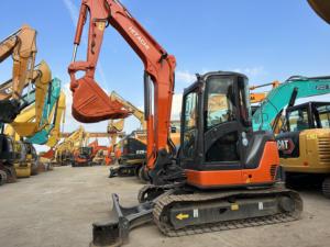 Excavadora de cadenas usada importada de Japón Hitachi ZX65U Zaxis 60U de 6.5 toneladas con motor y bomba - Alta potencia de excavación para construcción - Product Image 2
