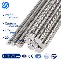 Zinc Plated Galvanized Threaded Rod Bar Mild Steel Metric M8 M10 M12 Stud Bolt OEM B7 Blue/Black 1 Ton