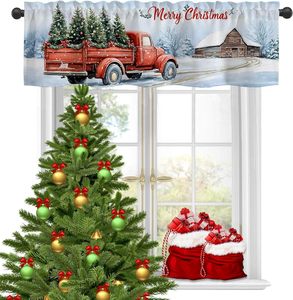 Cortina de <span class=keywords><strong>Cocina</strong></span> Navideña con Estampado de Papá Noel, Renos y Muñecos de Nieve, Cortina Corta para Ventana, Decoración del Hogar, Personalizable - Product Image 3
